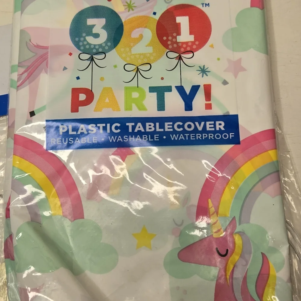Pastel Unicorn Rainbow Party Supplies Set Birthday Party! 